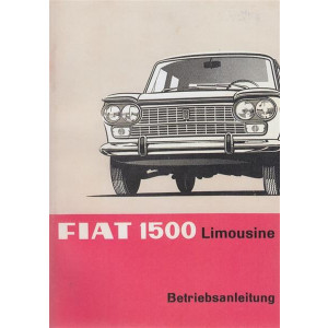 Fiat 1500 Limousine, Betriebsanleitung