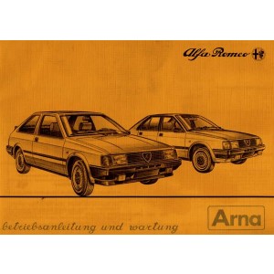 Alfa Romeo Arna, Betriebsanleitung