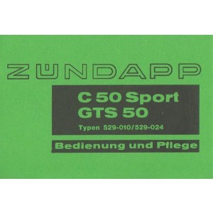 Zündapp C 50 Sport und GTS 50 Bedienung und Pflege