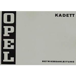 Opel Kadett Betriebsanleitung