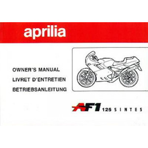 Aprilia AF1 125 Sintesi Betriebsanleitung