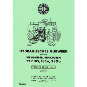 Steyr 185 185a 280a Hydraulik Hubwerk Ersatzteilkatalog