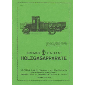 Kromag Sagam Holzgasapparate, Betriebsanleitung
