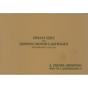 Fross-Büssing Ketten-Lastwagen Typ II P., Ersatzteilkatalog