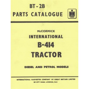 IHC McCormick International B-414, Diesel and Petrol Models, Parts Catalogue