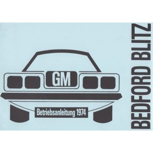 GM Bedford Blitz, Betriebsanleitung