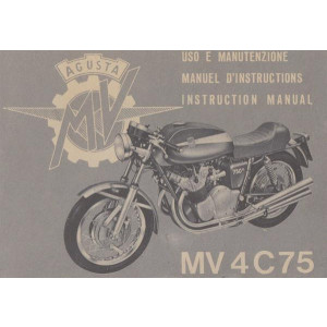 MV Agusta MV4C75 Instruction Manual