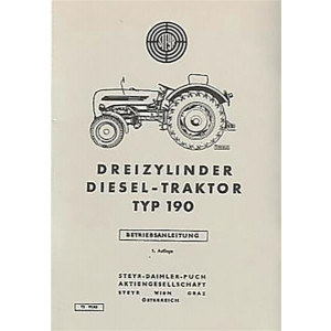 Steyr 190 Traktor Betriebsanleitung