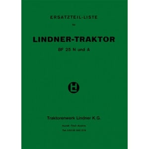 Lindner BF 25 N und A, Betriebsanleitung und Ersatzteilkatalog