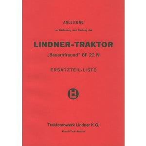 Lindner BF 22 N, Betriebsanleitung und Ersatzteilkatalog