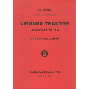 Lindner BF 14 N Betriebsanleitung und Ersatzteilkatalog