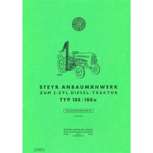 Steyr 188 und 188n Anbaumähwerk Ersatzteilkatalog