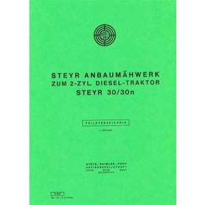 Steyr 30 und 30n Anbaumähwerk Ersatzteilkatalog