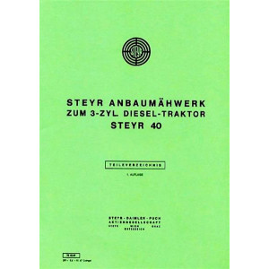 Steyr 40 Anbaumähwerk Ersatzteilkatalog