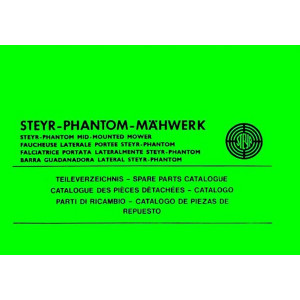 Steyr Phantom Mähwerk Ersatzteilkatalog