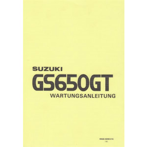 Suzuki GS650GT Reparaturanleitung
