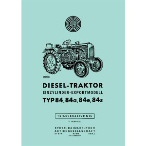 Steyr 84 84a 84e 84s Traktor Ersatzteilkatalog