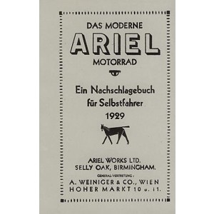 Ariel "Ein Nachschlagebuch für Selbstfahrer 1929"