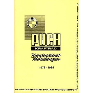 Puch Kundendienst-Mitteilungen für Werkstätten 1978-1985