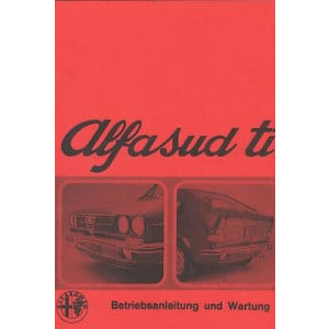 Alfa Romeo Alfasud ti, Betriebsanleitung