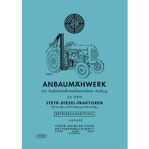 Steyr N180a N182 N182a Anbaumähwerk Betriebsanleitung