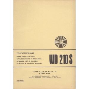 Steyr WD 210S, 2-Zylinder-Diesel Stationärmotor, Teileverzeichnis
