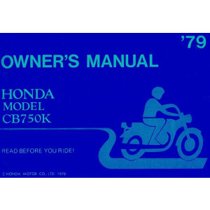 Honda CB750K Owner's Manual