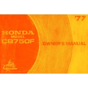 Honda CB750F Owner's Manual
