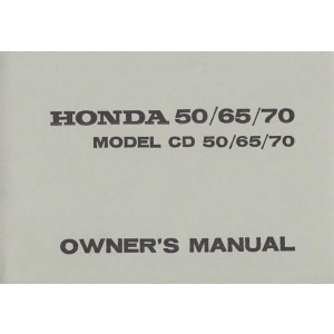 Honda CD50 CD65 CD70 Owner's Manual