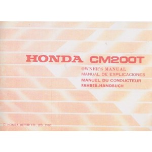 Honda CM200T Fahrerhandbuch
