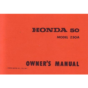 Honda Z50A Owner's Manual