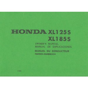 Honda XL125S XL185S Fahrerhandbuch
