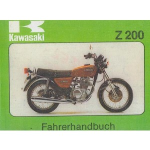 Kawasaki Z 200, Fahrer-Handbuch