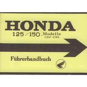 Honda C92 C95 Fahrerhandbuch