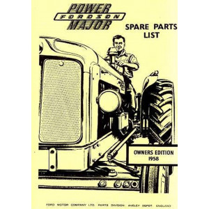 Fordson Power Major Ersatzteilkatalog 1958
