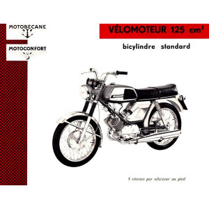 Motobecane Velomoteur 125 bicylindre standard, Catalogue des pieces de rechange