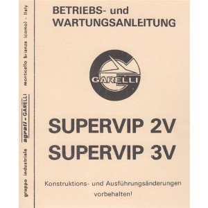 Garelli Supervip 2V, 3V Betriebsanleitung