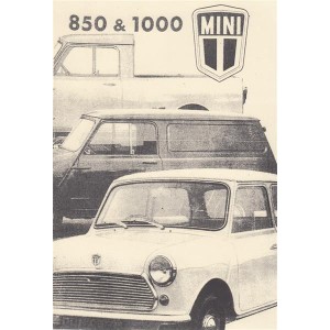 Morris Mini 850 & 1000, Betriebsanleitung