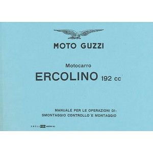 Moto Guzzi Motocarro, Ercolino 192 cc, Reparaturanleitung