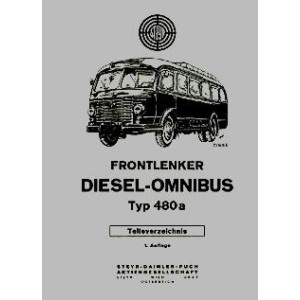 Steyr Frontlenker Diesel-Omnibus Typ 480a, 90 PS, Ersatzteilkatalog
