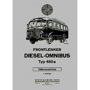 Steyr Frontlenker Diesel-Omnibus Typ 480a, 90 PS, Ersatzteilkatalog