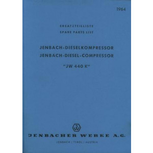 Jenbach Dieselkompressor JW 440 K Ersatzteilkatalog