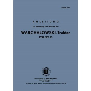 Warchalowski WT33 Bedienung und Erstazteilkatalog