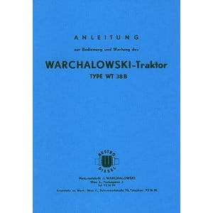 Warchalowski WT38B Betriebsanleitung und Ersatzteilkatalog