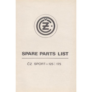 CZ 125/175 Sport, Typ 476/477, Spare parts list