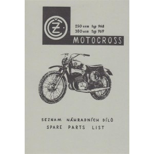 CZ Moto Cross 250/360, Spare parts list
