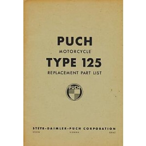 Puch 125 T (Touren) Replacement Part List