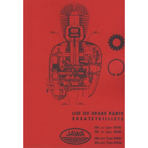 Jawa 250 und 350, Typen 559/02 u. 354/06, Ersatzteilkatalog