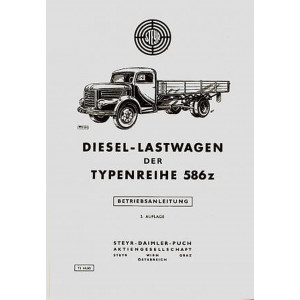 Steyr Diesel-Lastwagen, Typ 586 z, Betriebsanleitung