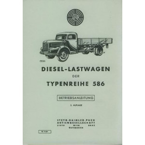 Steyr Typ 586, Betriebsanleitung